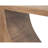 Okai Sofa Table, Industrial Arch Cutout, Rectangular Brown Solid Mango Wood