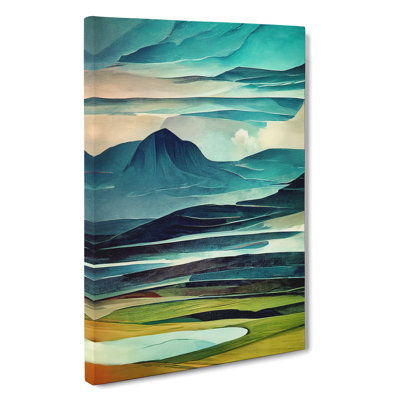 Mountain Landscape No.4 - Wrapped Canvas
