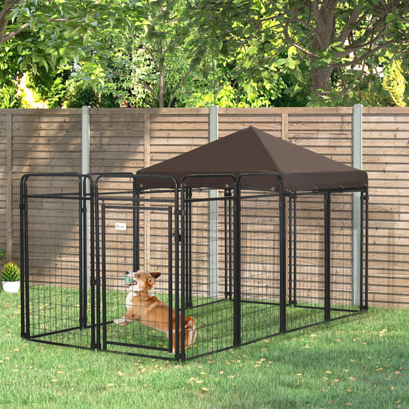 Niche pour chien d'extérieur pour grands et moyens chiens, 9,3 pi x 4,6 pi x 5,2 pi
