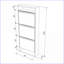 Armoire de rangement pour chaussures, structure en bois à 3 niveaux | Beige | Organisateur de vestibule minimaliste