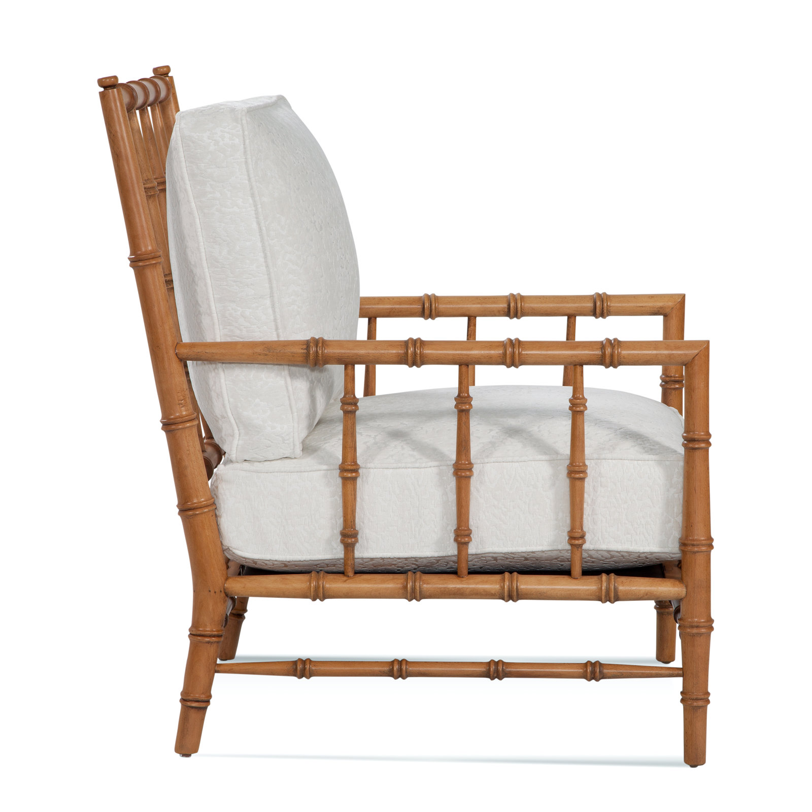 Channel Island Upholstered Armchair, Snow Crypton Performance; 0884-91, Honey