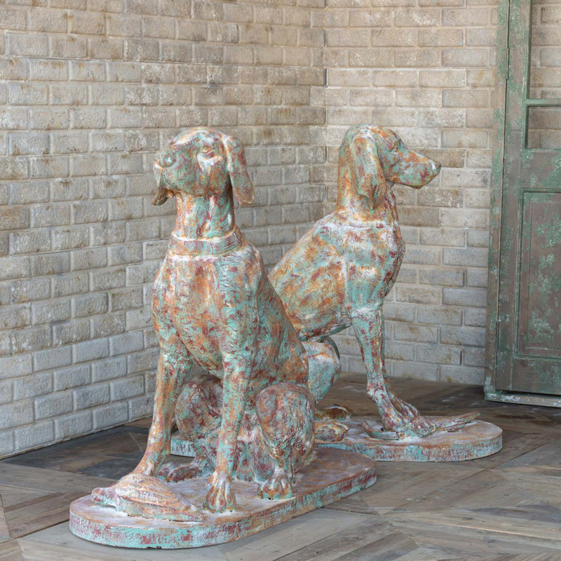 Cast Iron Hound Pair