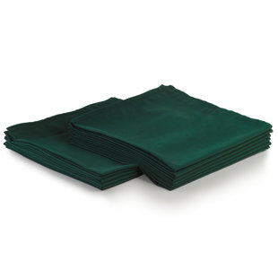 Serviette 100% polyester tissé avec bords ourlés et serviette 20 po (Ensemble de 12)