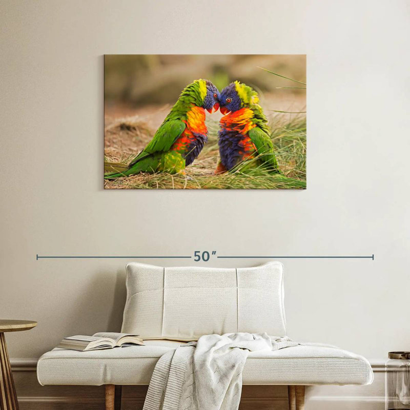 Rainbow Lorikeet Mates, 24" H x 36" W