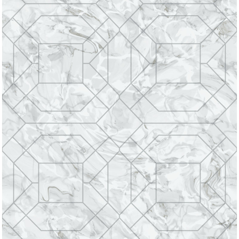 Rouleau de papier peint adhésif L 18 pi x l 20,5 po Seraphina, Bleu