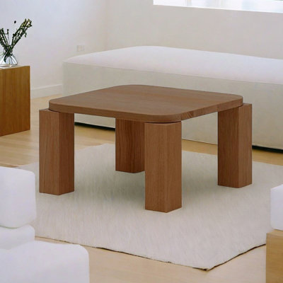 Table basse carrée en bois massif