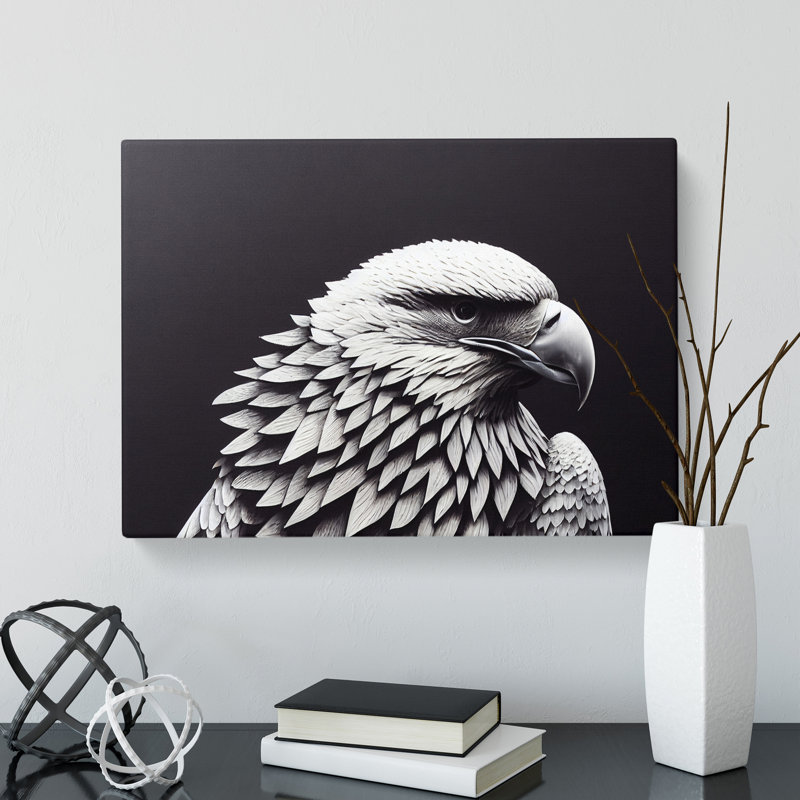 Harmonious Eagle Bird - Wrapped Canvas, 35cm H x 50cm W x 3cm D