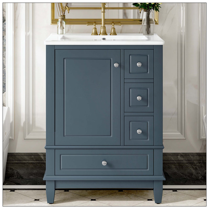 Tablettes de meuble-lavabo en céramique Modern Modern, Blue
