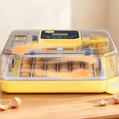 48 Egg Incubator, Automatic Egg Turner With LED Candler, Temperature Display & Auto Humidity Control, 360° View Clear Window, Poultry Eggs Incubator For Hatching Chicks Ducks Goose Quail