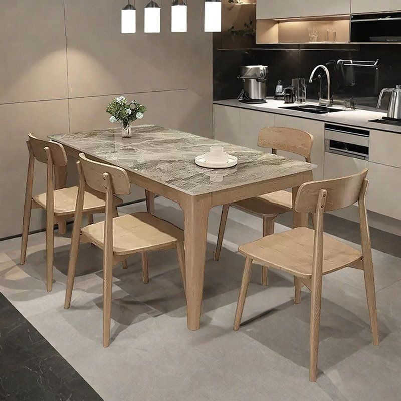 Table rectangulaire en bois massif, H 29,92 po x L 63 po x l 35,43 po