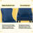 Velvet Upholstered Dining Chairs Kitchen Chairs Set of 8-741394431-756882079