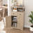 Storage Cabinet With Doors And Drawers-1954840568