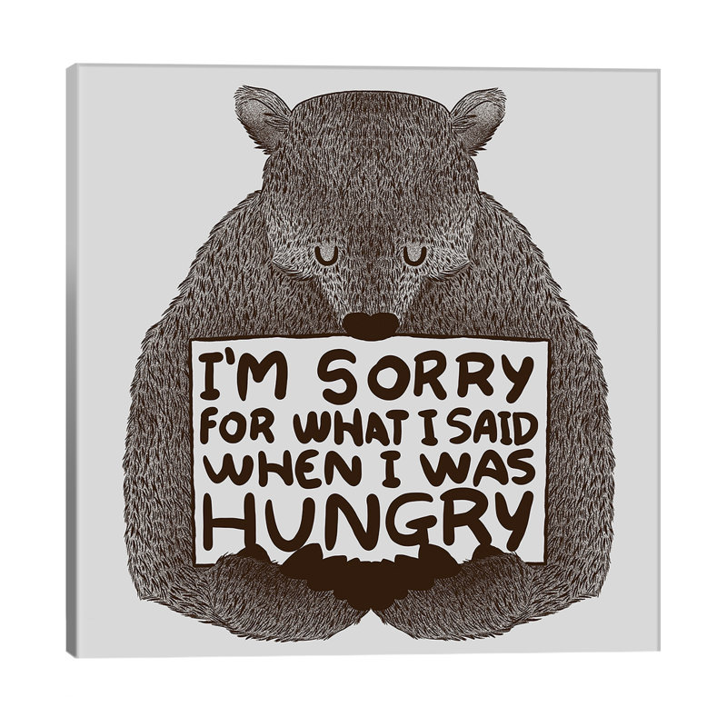 I'm Sorry For What I Said When I Was Hungry by Tobias Fonseca - Wrapped Canvas Print, 93.98 cm H x 93.98 cm W x 1.91 cm D