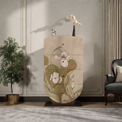 Armoire de rangement en pin avec grands tiroirs