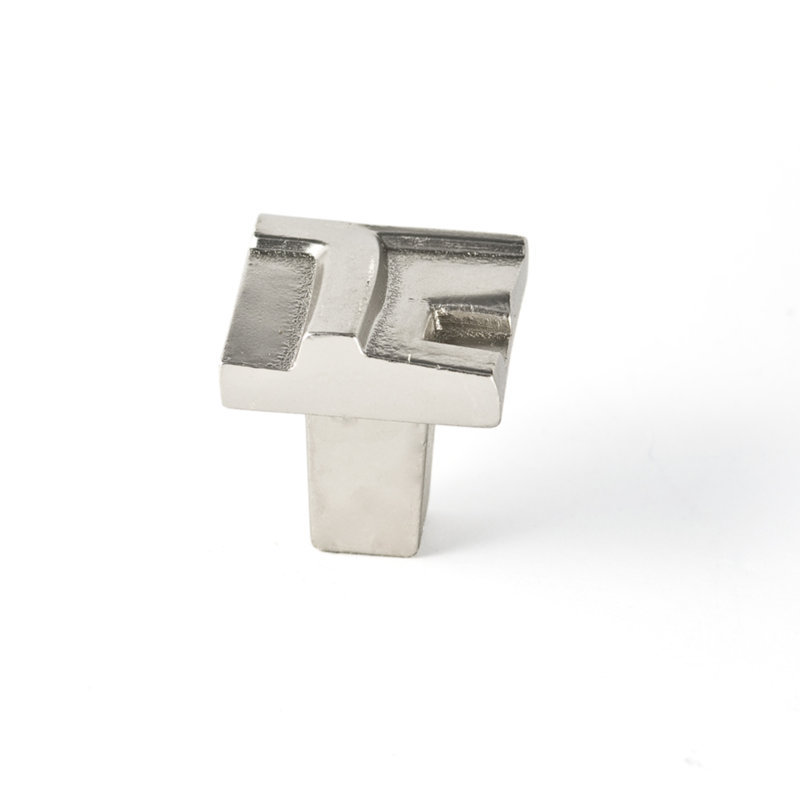 Rio 7/8" Length Novelty Knob, Satin Nickel