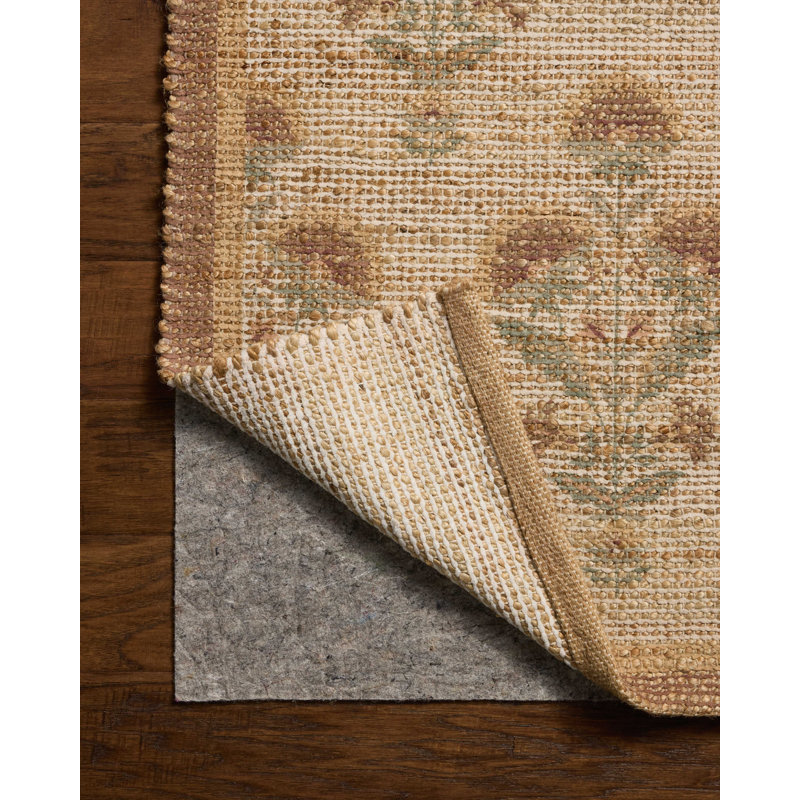 Chris Loves Julia x Loloi Rue Wheat / Sage Area Rug, Rectangle 3'6" x 5'6"
