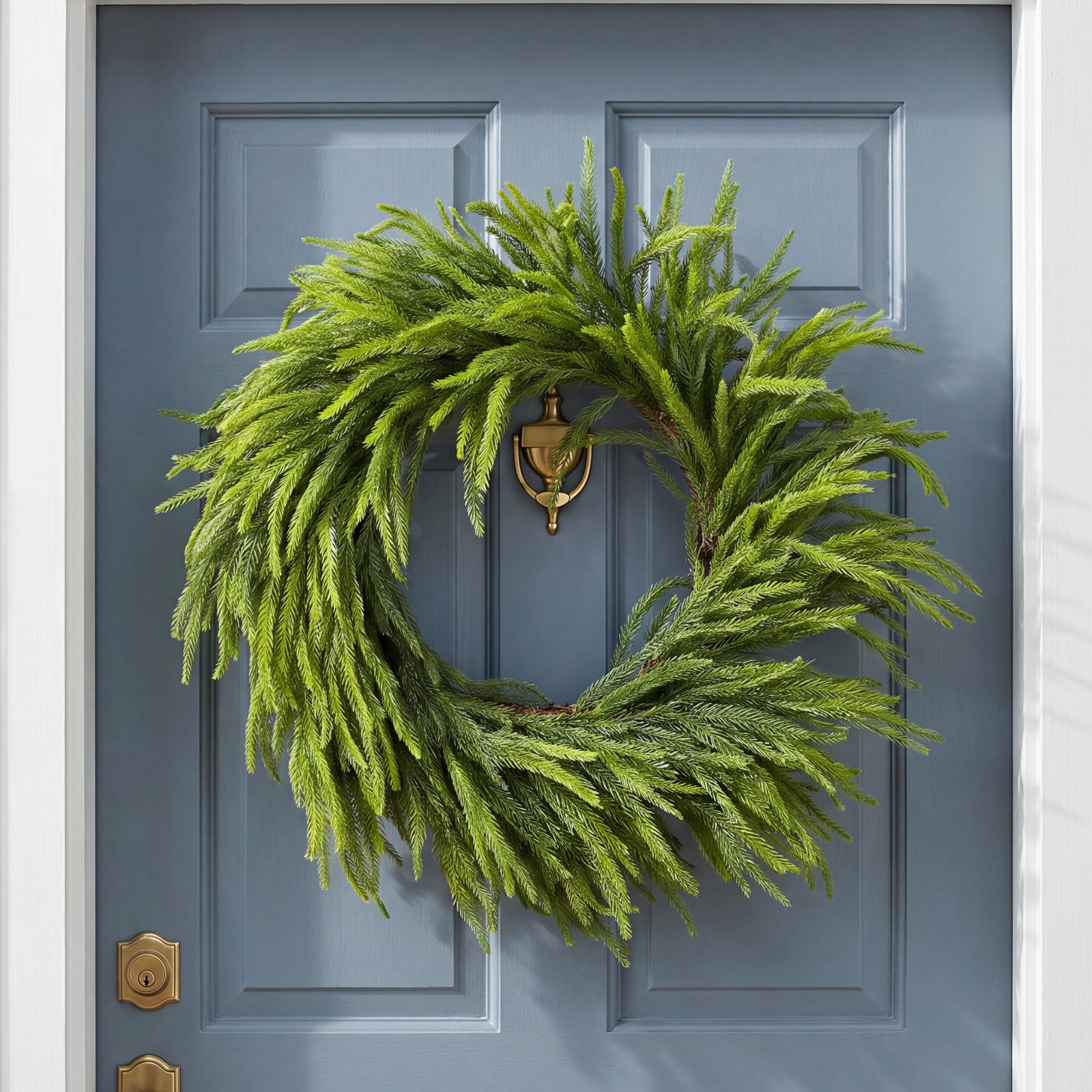 28"D Christmas Greenery PE Dripping Wreath