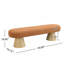 Banc de salle à manger pour la salle à manger, banc de chambre à coucher tapissé à l'extrémité du lit, repose-pieds Boucle pour le salon, pieds en bois avec tabouret de 64 po et capacité de poids de 300 lb-944998196-962765652-944998195