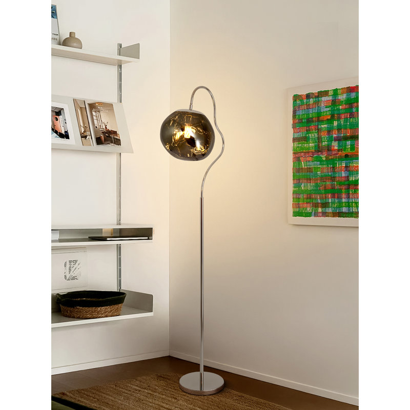 Bauhaus metal acrylic floor lamp