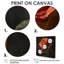 Gros plan d'une rose rouge et orange - impression d'art mural rose-104687277-104687281