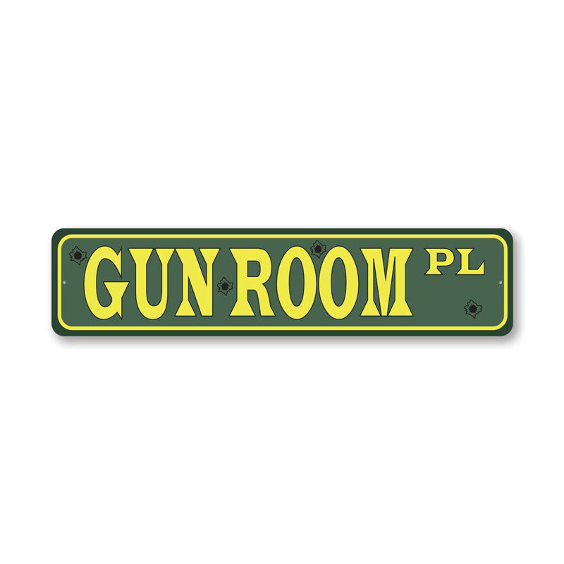 Plaque de fusil en aluminium, H 6 po x l 24 po x P 0,06 po