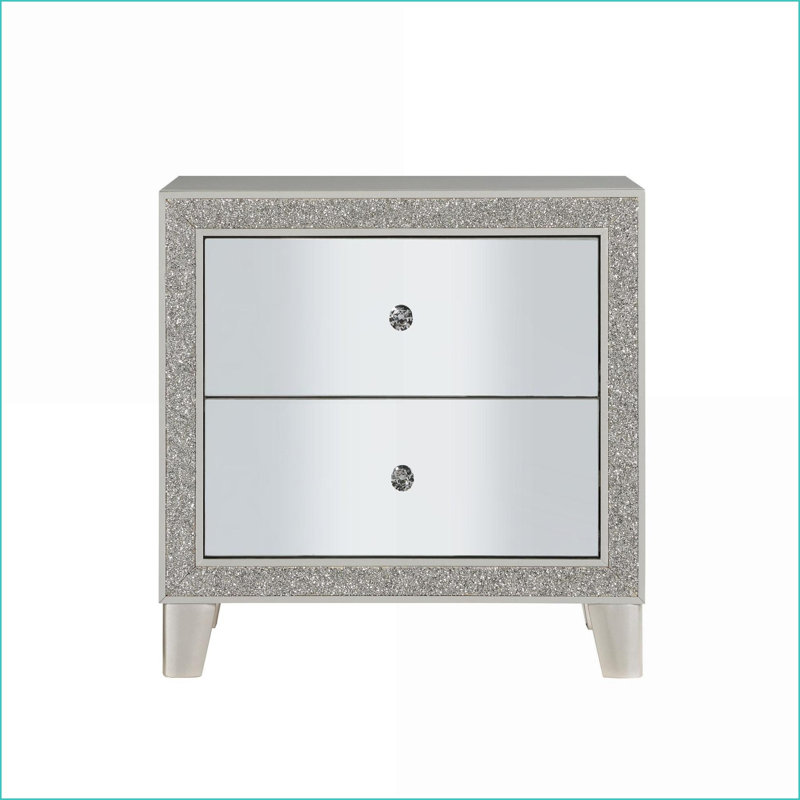 Table de chevet 2 tiroirs Sliverfluff