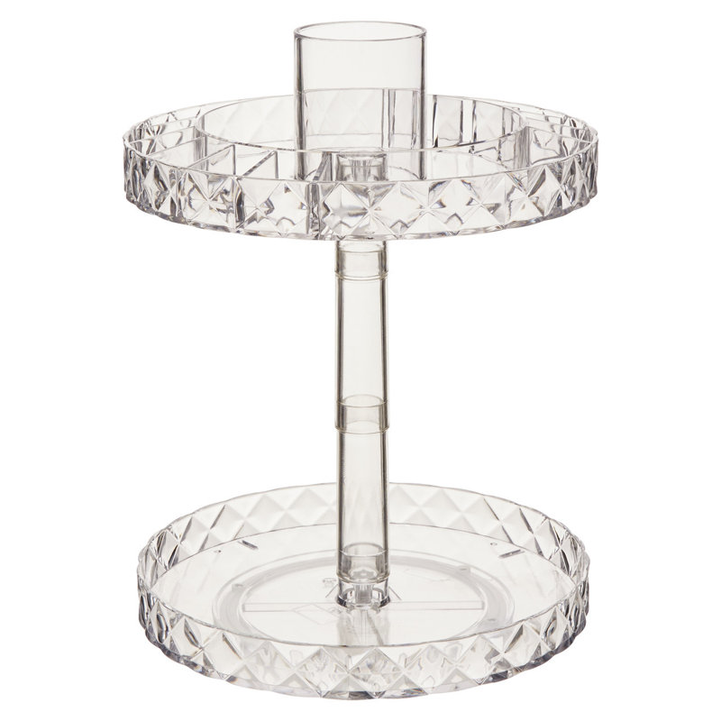 Nelms Plastic Bathroom Organiser, Clear