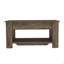 Table de rangement Polgon, tablette de table extensible, tablette inférieure, finition brun foncé-1904109135