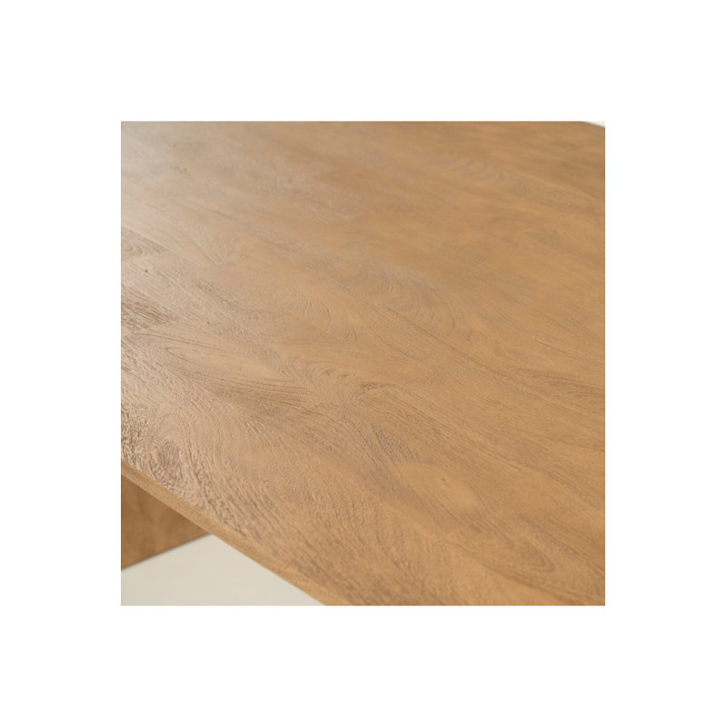 Lune Oval Solid Wood Dining Table, Natural, 30"H x 94"L x 41"W