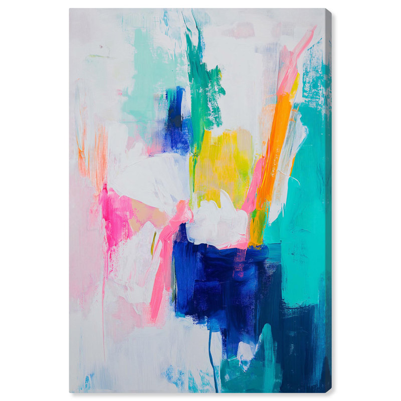 «Colorbell Sunrise Canvas Modern Color Abstract» par Art Remedy, Toile tendue, H 54 po x l 36 po x P 1,5 po