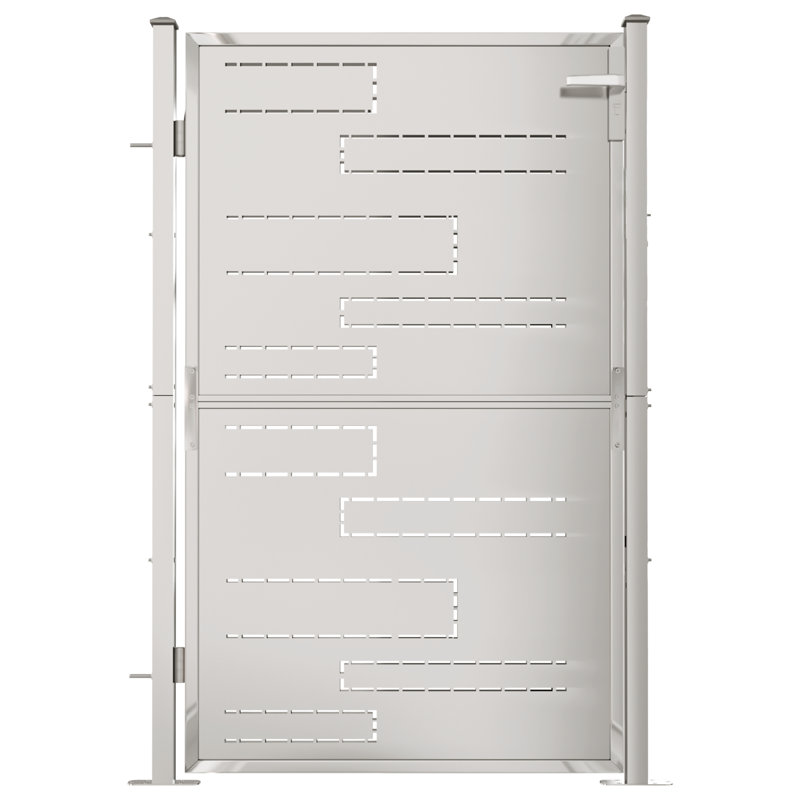 Alicia-Jane Silver Metal Gate, 150cm H x 100cm W