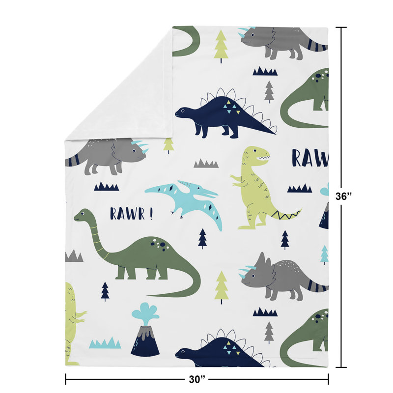 Mod Dinosaur Security Baby Blanket