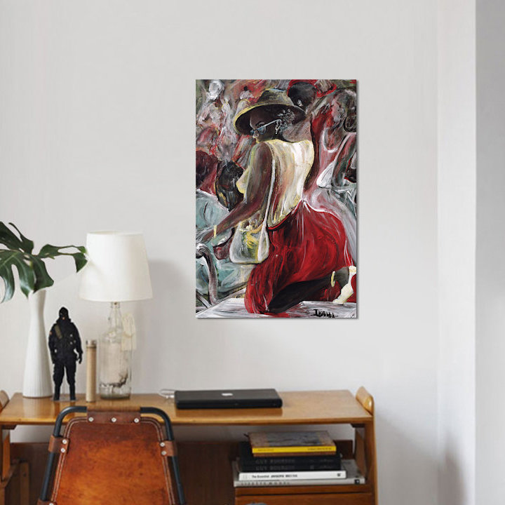 «Profilage», reproduction sur toile, H 12 po x l 8 po x P 0,75 po, Pas de tapis, Toile tendue