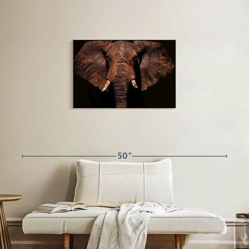 Brampt Aged Elephant, 20" H x 30" W