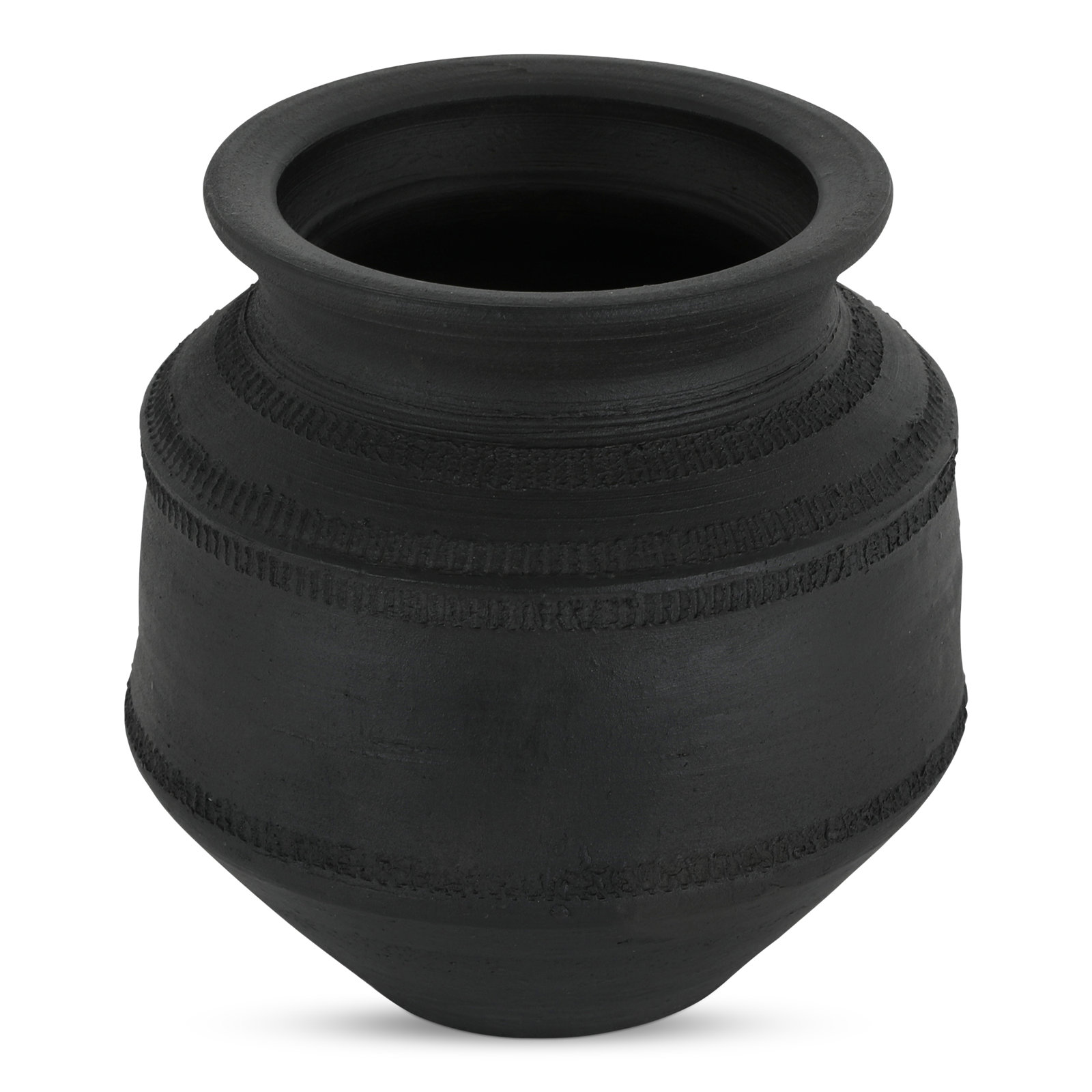 Astra Vessel Black Terracotta
