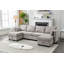 Canapé modulaire rembourré avec repose-pieds réversible Toxi-850920316