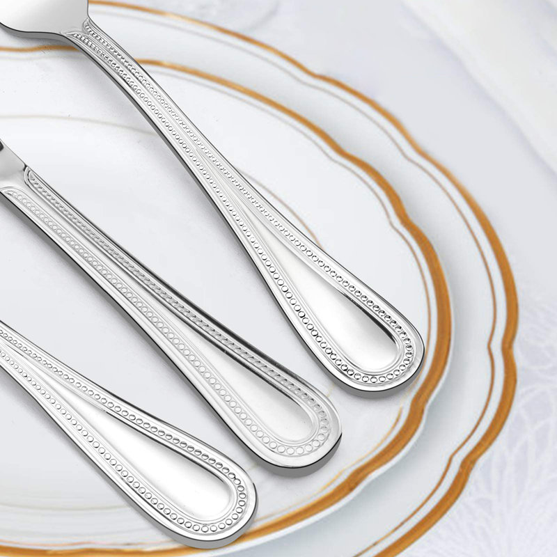 Red Barrel Studio® Aleashia Stainless Steel Flatware Set - Service for 8