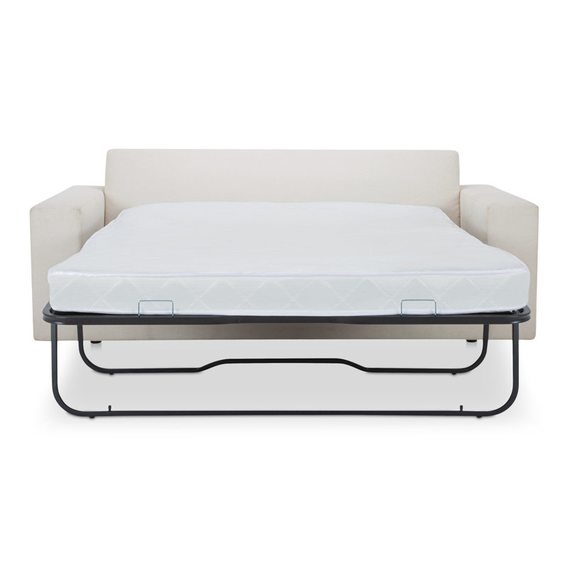 Kiran Sleeper Sofa, White Velvet
