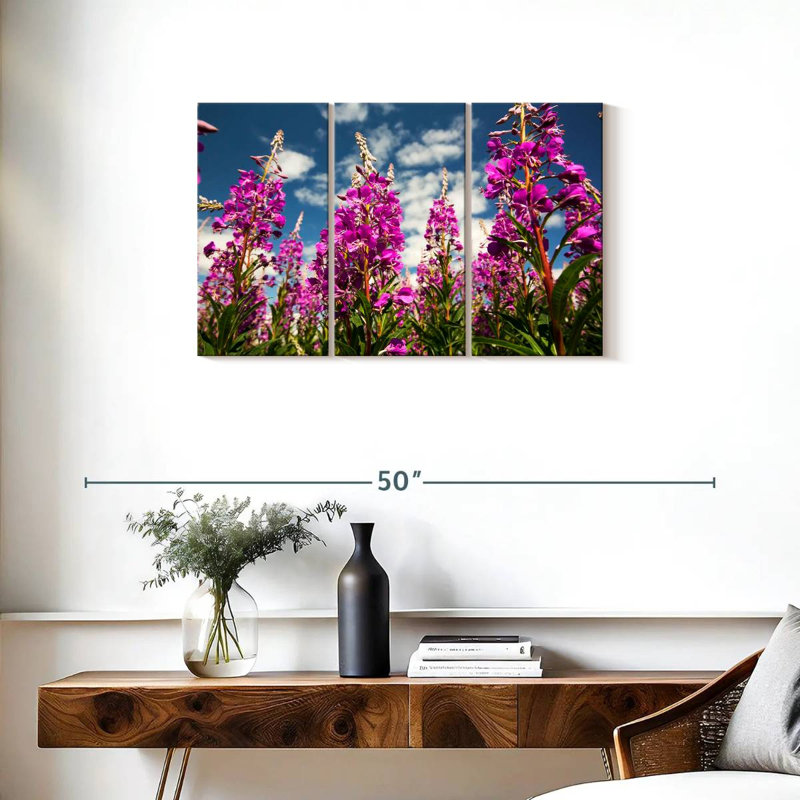Fireweed Blooms, 20" H x 33" W