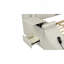 Grand lit multifonctionnel intelligent en bois et similicuir beige