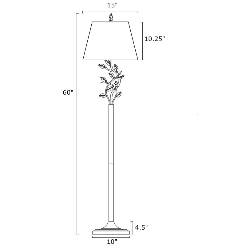 Lampe sur pied 60 po Ambrocio