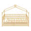 Lit simple avec tiroirs de rangement en bois de pin massif, couleur naturelle, spacieux, têtes de lit incluses et confortable