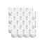 Ensemble de 36 porte-bougies en verre transparent Latitude Run®, idéal pour les décorations de mariage, les fêtes, les événements, la table de Noël, 3 po de hauteur et 2,5 po de diamètre
