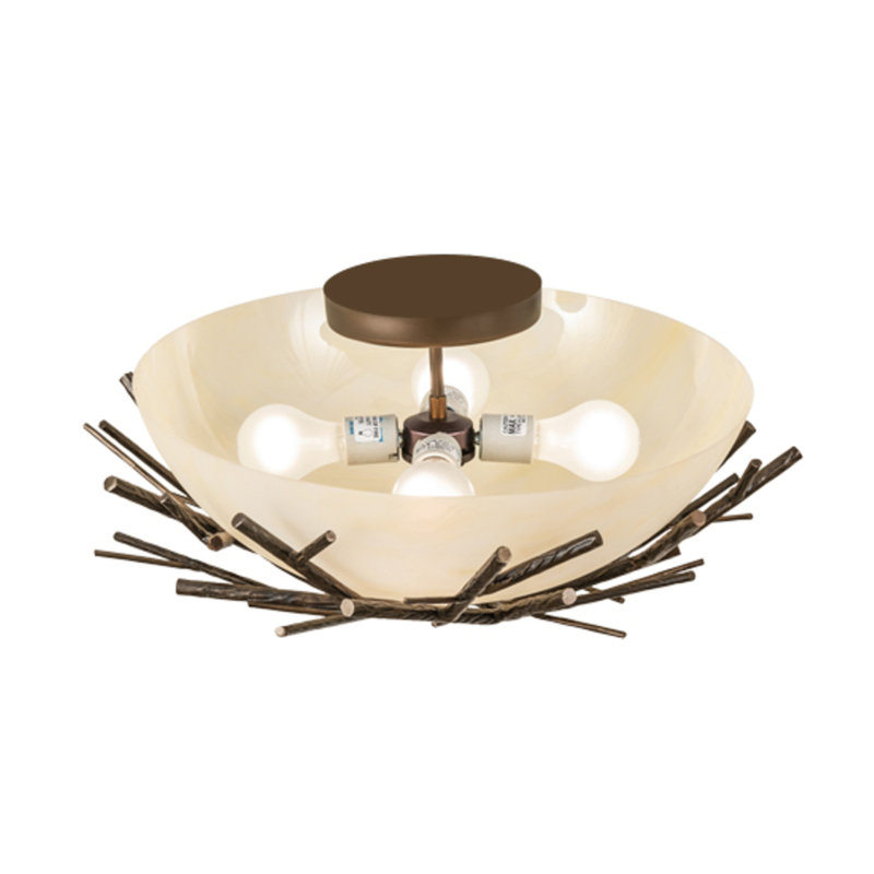 Branches 4 - Light Semi Flush Mount