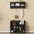 Shoe Storage Bench with Shelves and 4 Hooks-763038197