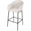 Ensemble de 2 tabourets de bar d'extérieur en osier de métal, chaises de bar en rotin Pe, parfait pour la terrasse du jardin-200344365