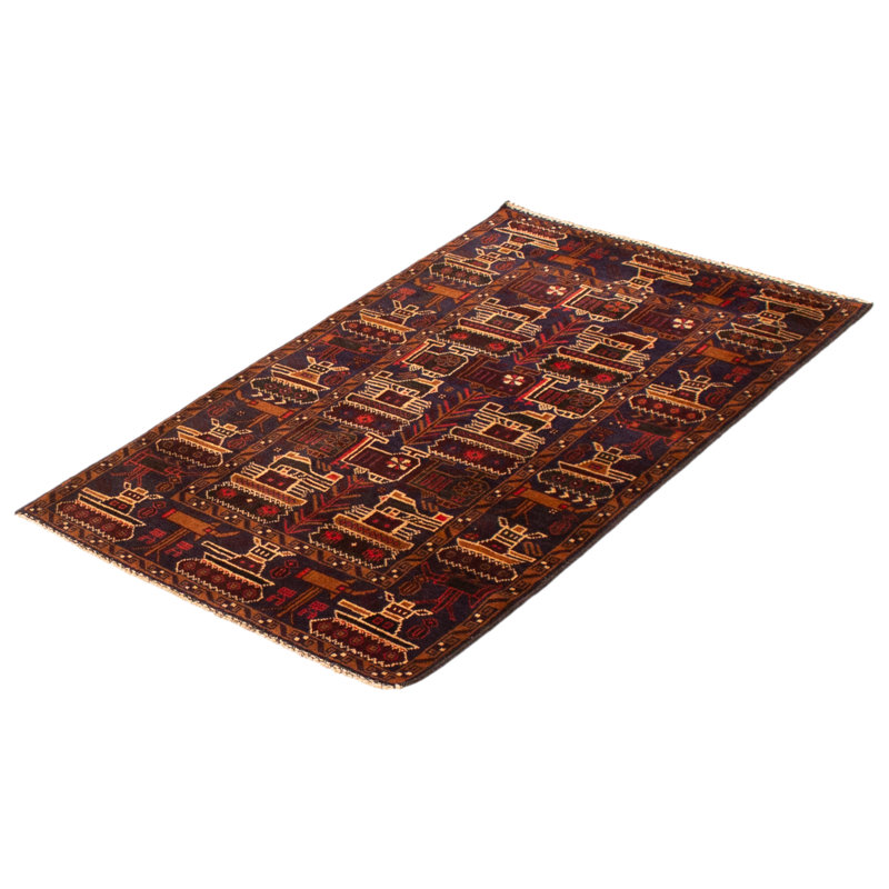 Tapis bleu marine foncé Rare War 3 pi 0 po x 5 pi 0 po
