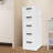 Journii 5-Drawer Plastic Storage Cabinet, 11.81" X 15.75" X 33.07"-1123424508