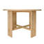 Table de salle à manger d'intérieur en bois massif, naturel
