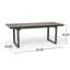 Table de salle à manger d'extérieur extensible en bois d'acacia, gris